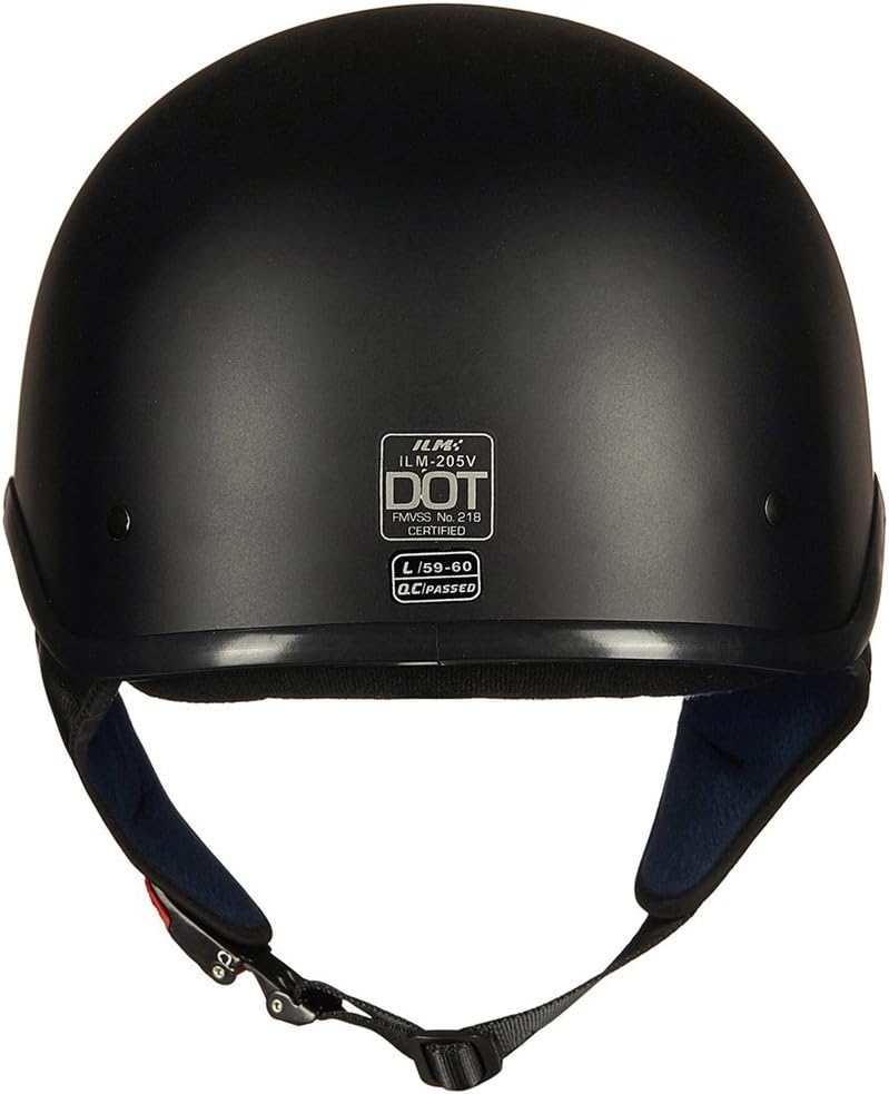 ILM Half Motorcycle Helmet Open Face DOT 205V | Sun Visor, Quick Release Buckle, Cycling Motocross - Image 5
